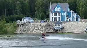 На электросерфе. Озеро Урское