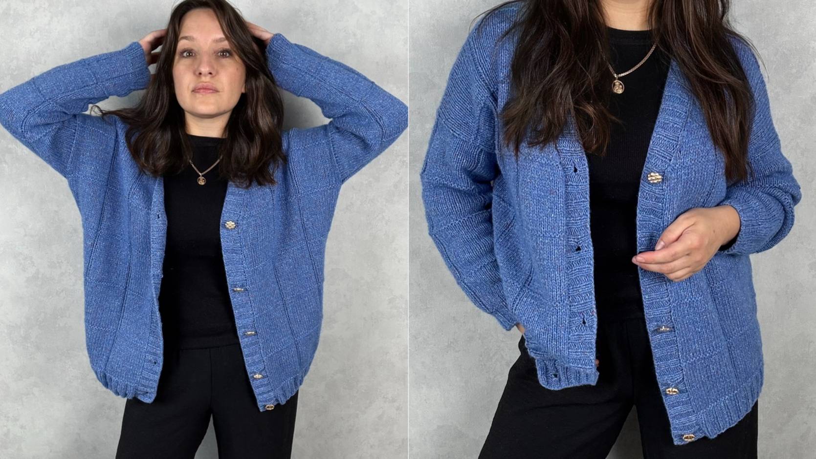 Кардиган в клетку. Мастер класс. смотреть онлайн