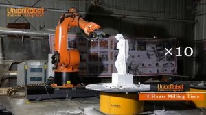 Создание скульптуры с помощью робота KUKA
