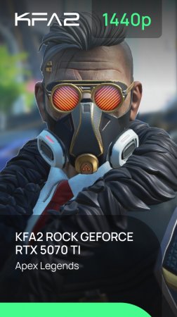 Тест видеокарты KFA2 ROCK GeForce RTX 5070 Ti Black | Apex Legends | 1440p (2K) разрешение