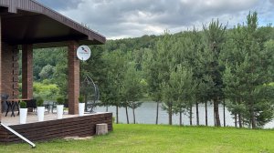 Дом на участке 31 сотка на первой линии живописного берега Оки в закрытом коттеджном посёлке.