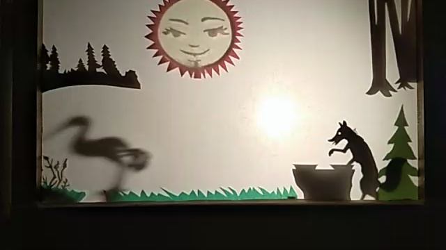 Театр светотеней. Лиса и журавль. смотреть онлайн