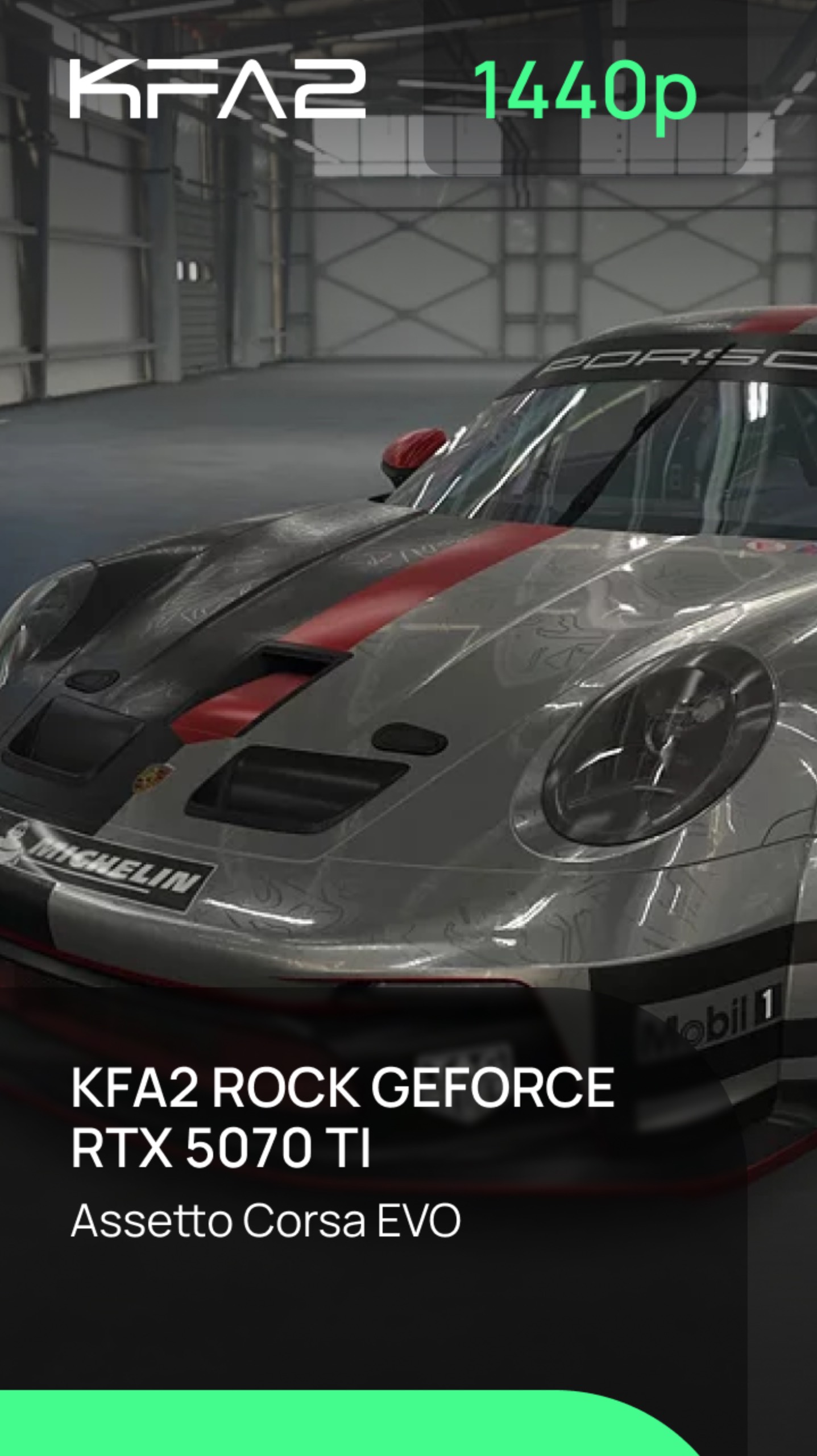 Тест видеокарты KFA2 ROCK GeForce RTX 5070 Ti Black | Assetto Corsa EVO | 1440p (2K) разрешение