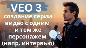 Нейросеть Veo 3 - создание серии видео с одним персонажем (на пр. интервью с Цезарем, Колумбом...)