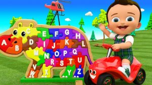 Phonics Song for Kids - Baby Fun Learning Alphabets for Kids with Hippopotamus 3D Wooden Puzzle Toy