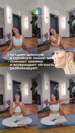 Это РАЗБЛОКИРУЕТ ШЕЮ. Особенно ПОЛЕЗНО при малоподвижном образе жизни!