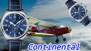 ПИЛОТ / ШВЕЙЦАРИЯ / ТОП / БЮДЖЕТНО / ЧАСЫ CONTINENTAL / №155