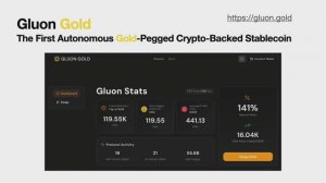 Gluon-стэйблкоин обеспеченный  золотом.  ERGO.