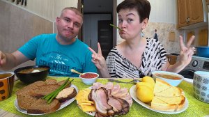 Мукбанг моя ПРИДУРЬ это часть ОБРАЗА! ВАЖЫЕ темы с улыбкой на лице) Болталка, Семейный обед в России