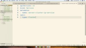 9. Cluster IP for the Express API