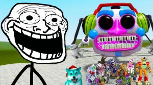 Троллинг против фнаф 9 аниматроников в гаррис мод! fnaf garry's mod