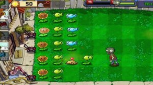 Plant vs zombie уровень 7 (растения против зомби)