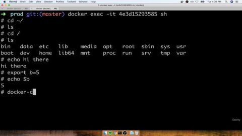 12. Getting a Command Prompt in a Container