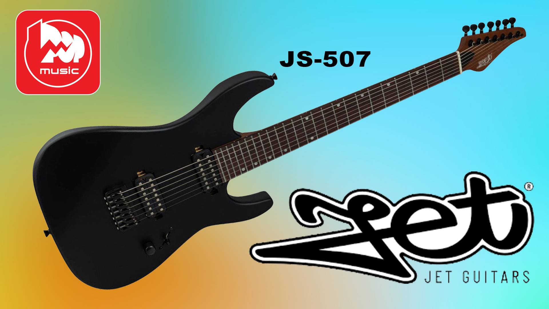 Электрогитара 7 струн JET JS-507 BK || Недорогой семиструн