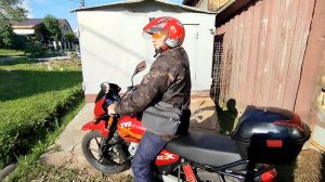 Индийский мотоцикл TVS 150X. Обзор Андрея Виноградова. Часть 16. Путешествие. Поселок Магнитка.