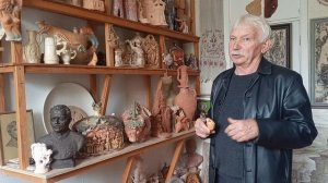 В мастерской художника Хомрачёва Александра. Автор о народном промысле