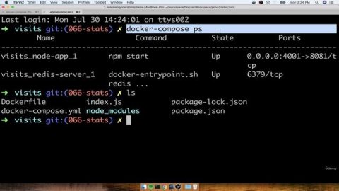 11. Container Status with Docker Compose