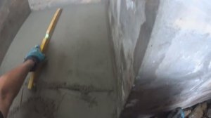 Доработка пола смотровой ямы.