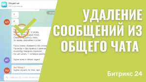 Модуль. Удаление сообщений из общего чата Битрикс24