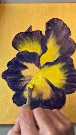 Рисуем анютины глазки
