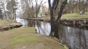 Река Вуокса в Приозерске.