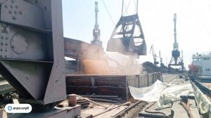 Погрузка нута в Ростовском порту