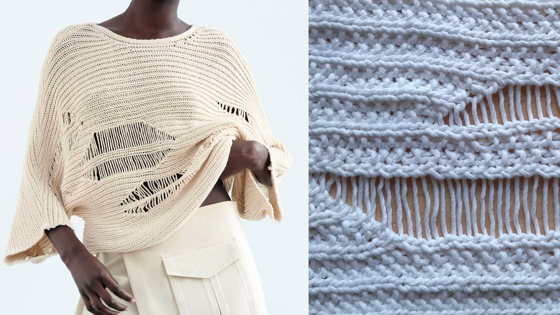 Оригинальный узор по новой модели джемпера Зара. смотреть онлайн