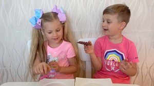 Диана и Рома Диана и Рома устроили шоколадный челлендж