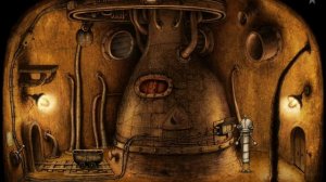 Часть 18 Прохождение игры Machinarium от Bak2ser Читаем инструкцию на стене, Робот думает про