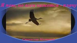 Я пою, но всем кажется - плачу