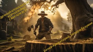 🔥 ДАЧНЫЙ АПОКАЛИПСИС: КОРЧУЕМ ПНИ и СЖИГАЕМ ВСЁ! / Бочка-Крематорий, Топор и Безумие 💥🪓