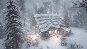 Невероятно сильная метель для сна, 5 часов снежной бури | звуков ветра для сна, черный экран