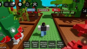 Я играю в вырасти сад в roblox