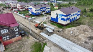В Красноселькупе проводятся масштабные работы по обновлению улицы Мамонова