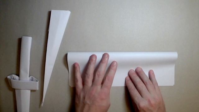 Как сделать оригами МЕЧ из бумаги А4