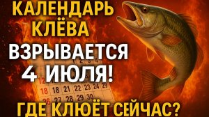 4 ИЮЛЯ — ПОГОДНЫЙ ПЕРЕЛОМ РЫБА ВЕДЁТ СЕБЯ НЕПРЕДСКАЗУЕМО! Где ловить, на что и как не уйти домой с п