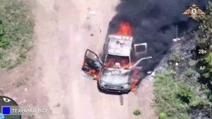 💥☠⚡Автомобильная и бронированная техника ВСУ уничтожена в районе Полтавки
