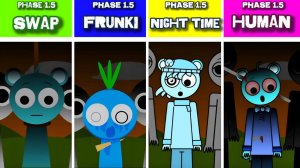 INCREDIBOX SPRUNKI PH1.5 🌙👽 | SWAP vs NIGHT TIME vs FRUNKI vs HUMANS! 💫🌀 МЕГА-МИКС!