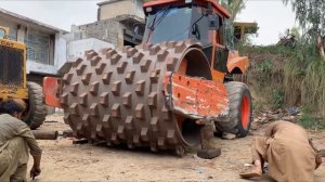 Ремонт дорожного катка Dynapac Sheep Foot