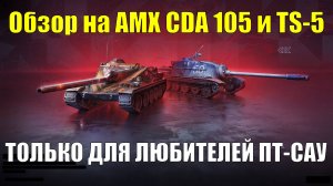 Обзор на AMX CDA 105 и TS-5 - Танки которые по нраву любителям кустов #tanksblitz