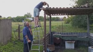 Жизнь в деревне. Виталий и Зоя - Приехал сын помогать. Приготовили ужин