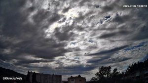 Красивое движение облаков и туч в Пятигорске