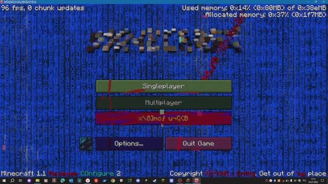 Обзор на мою мистическую версию Майнкрафта 1.1.exe