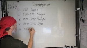 02.07.25. Про распорядрок дня. Коротенько, минут на 30