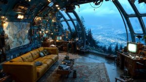 Never Leave 7 – Sci-Fi Mountain Outpost Ambience & Nature Sounds for Deep Focus & Relaxation