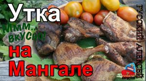 📌Рецепт приготовления вкусной и сочной утки под сметанным соусом на мангале. Вкусный рецепт утки!