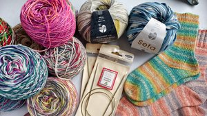 Покупки, вязание.Металлические Tulip ,носочная пряжа с эластаном и шелком.