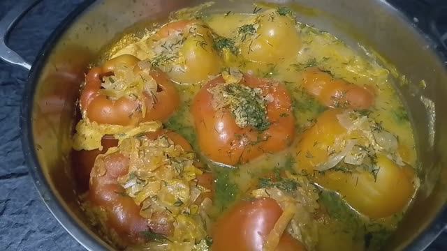 рецепт приготовления фаршированных перцев.
