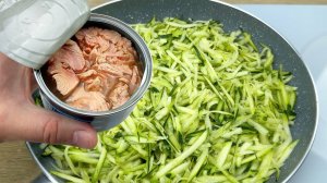 У вас дома есть кабачки и консервированный тунец!