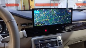 Эксклюзив! Android магнитола монитор для Volvo XC70, S80 широкоформатный QLED 12.3 дюймов.